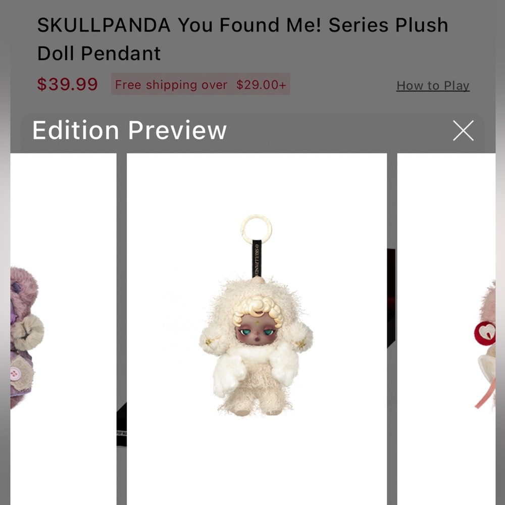 Skullpanda You Found Me! Series Plush Doll Pendant-Sandman